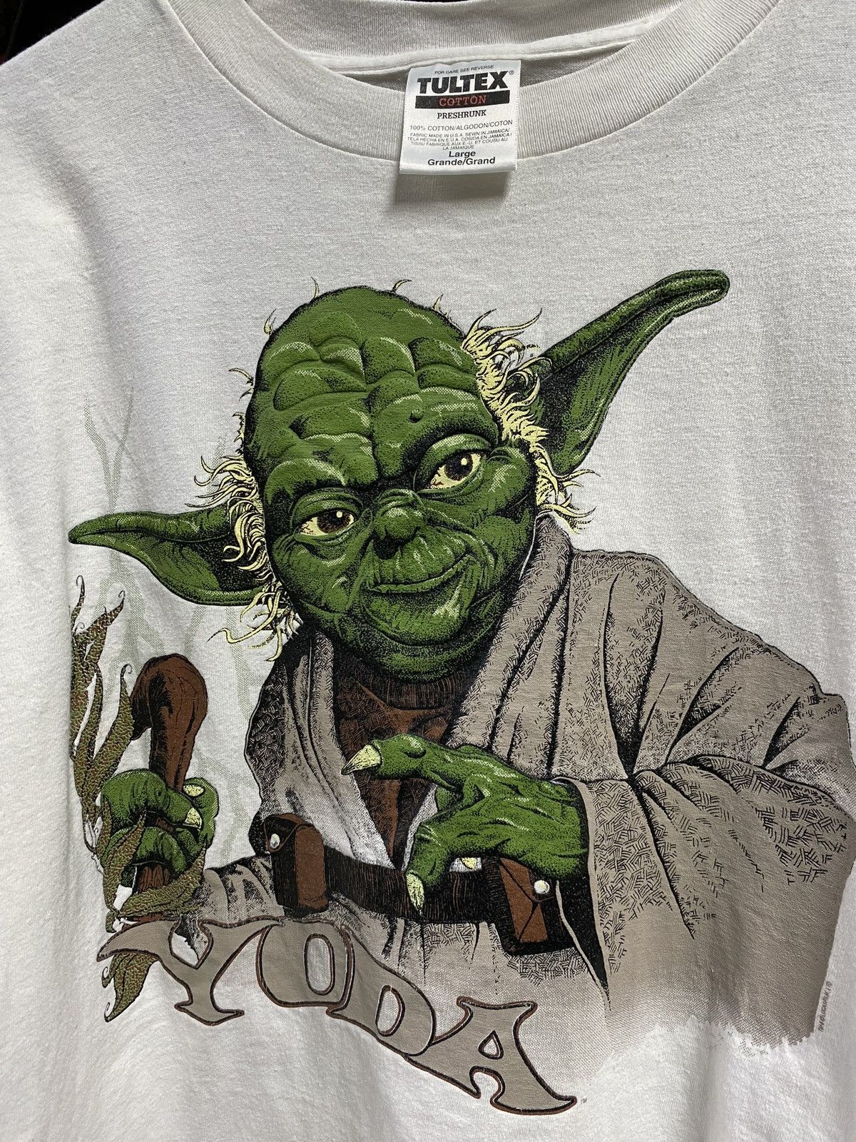 Vintage Vintage 90’s Star Wars Yoda T-Shirt Adult Size Medium Size US M / EU 48-50 / 2 - 2 Thumbnail