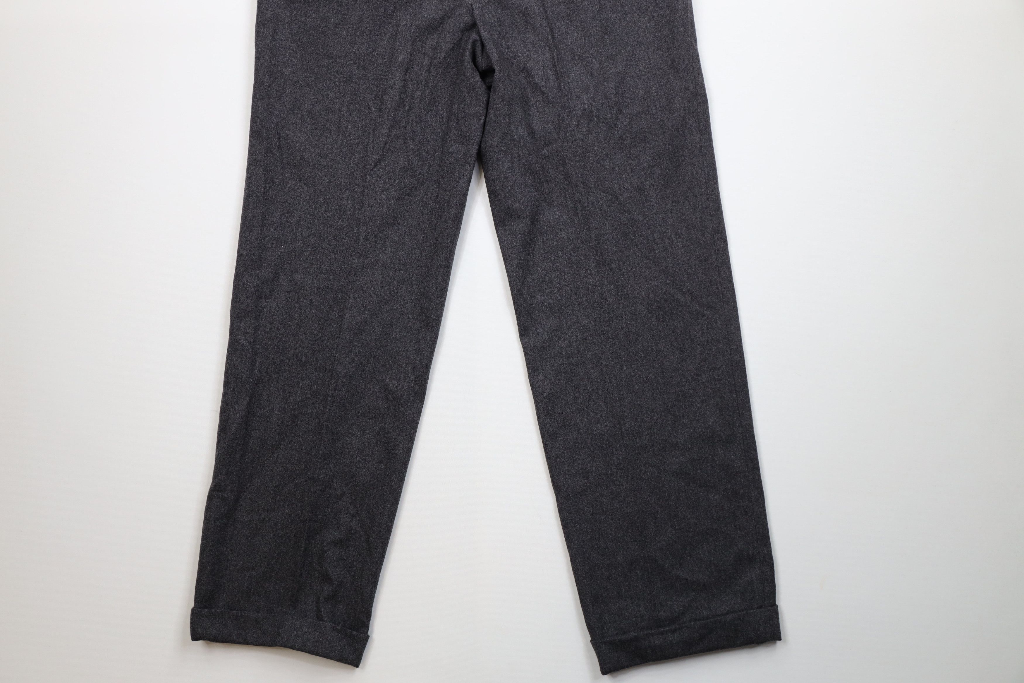 Paul & Shark Paul & Shark Guabello Wool Wide Leg Chino Pants Gray Size US 36 / EU 52 - 13 Thumbnail