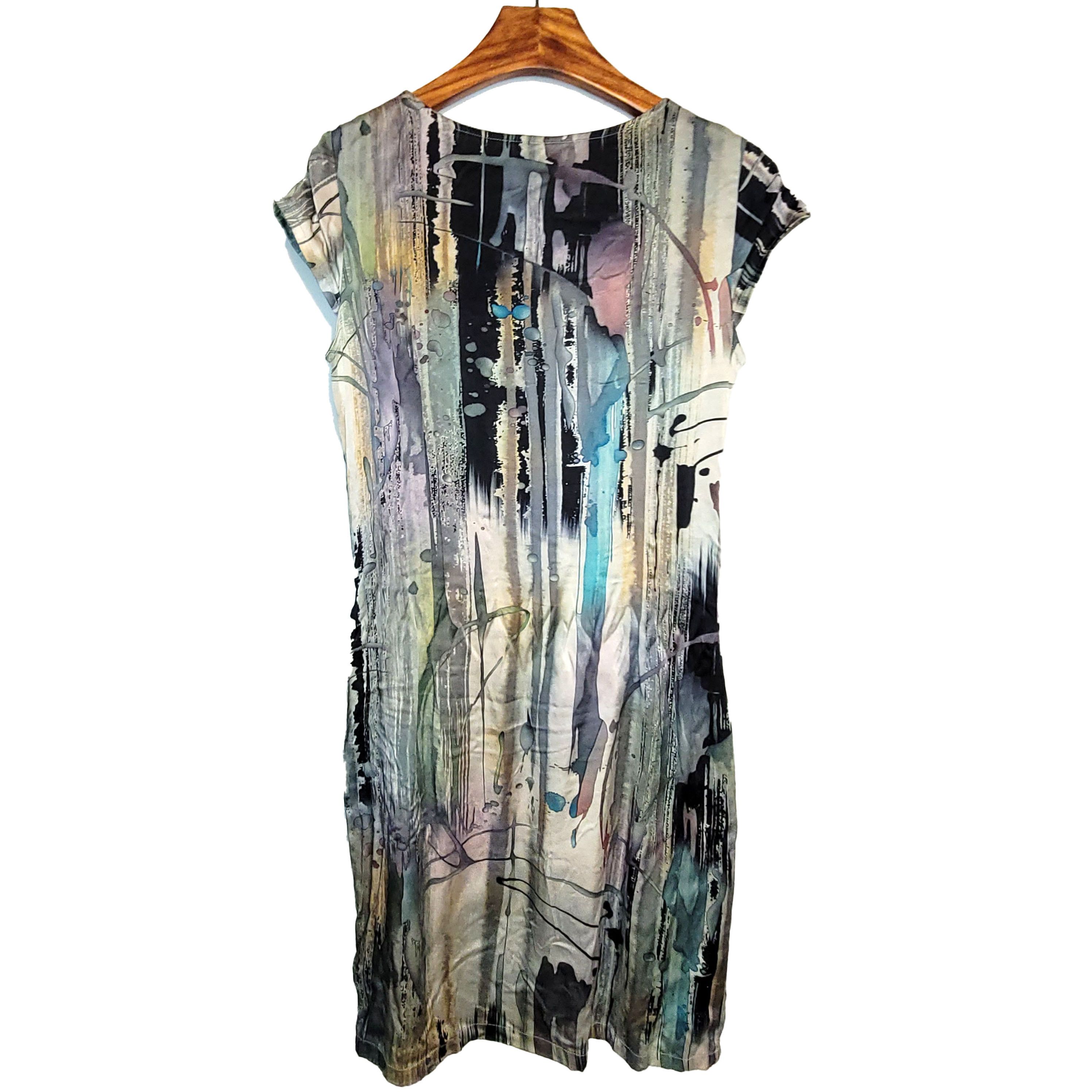 Other Women's Silk Size XXS Short Sleeve Dress SAJ438 Size XXS / US 00 / IT 34 - 2 Thumbnail
