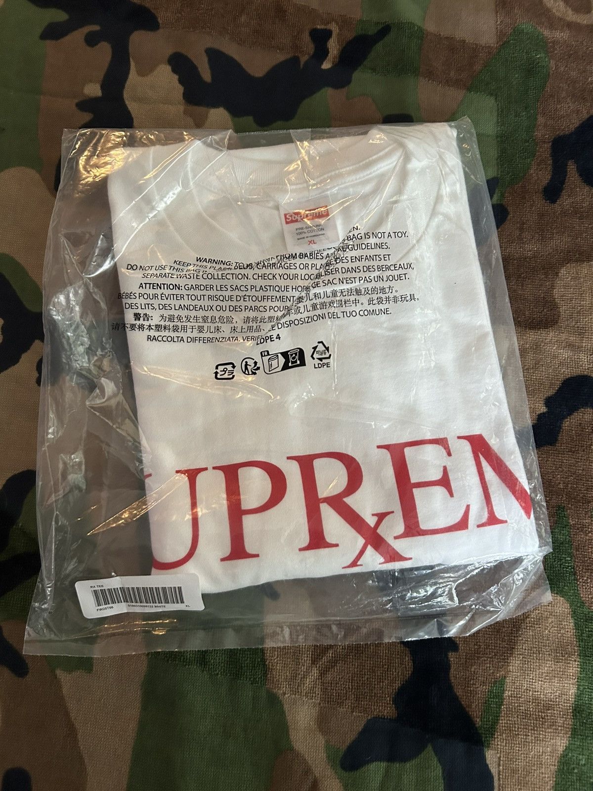 Supreme Supreme RX Tee White XL FW25 Size US XL / EU 56 / 4 - 2 Thumbnail