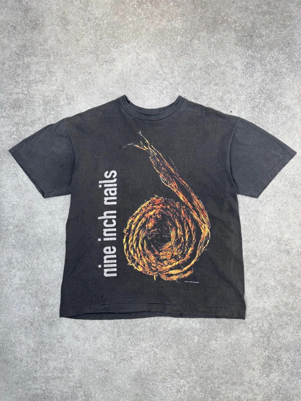 Designer 1994 Nine Inch Nails Further Down The Spiral Graphic Tee Size ONE SIZE - 1 Thumbnail