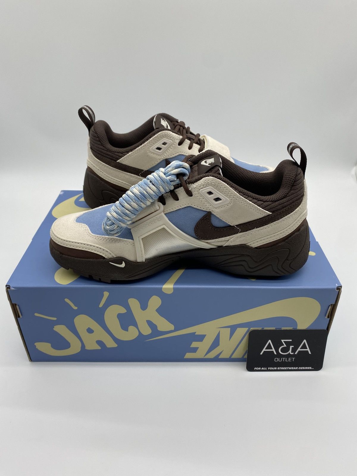Nike × Travis Scott Nike Zoom Field Jaxx Travis Scott Leche Blue US 5.5 New Size US 5.5 / EU 38 - 2 Thumbnail