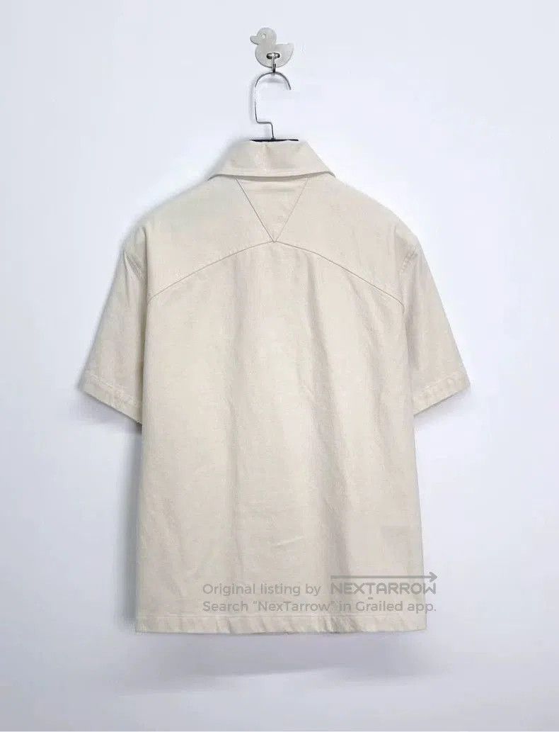 Bottega Veneta Bottega Veneta Beige Linen Short Sleeve Shirt. Size US M / EU 48-50 / 2 - 2 Thumbnail