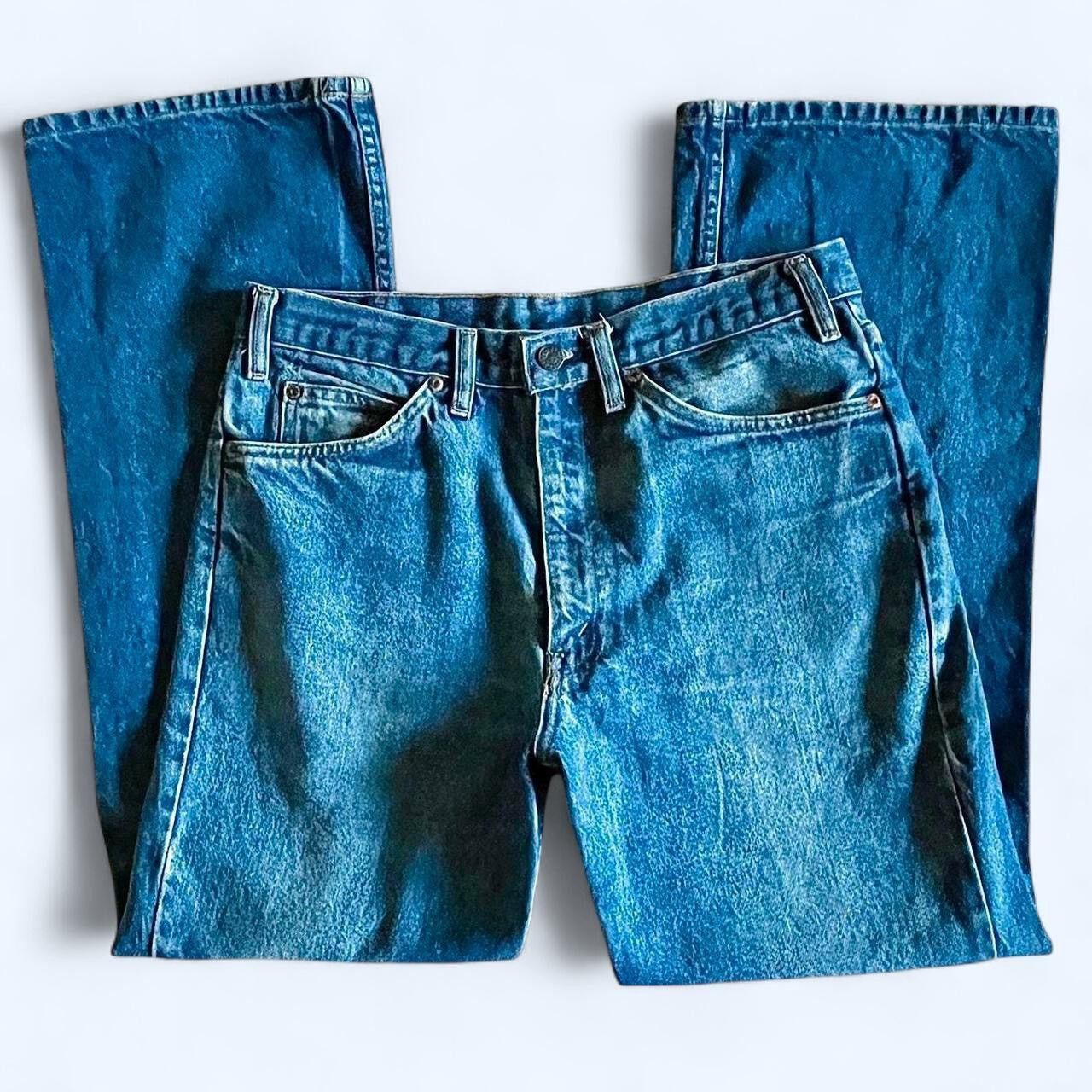 Vintage Vintage Plain Pockets Flair Leg Denim Jeans - 34 Size US 34 / EU 50 - 5 Thumbnail