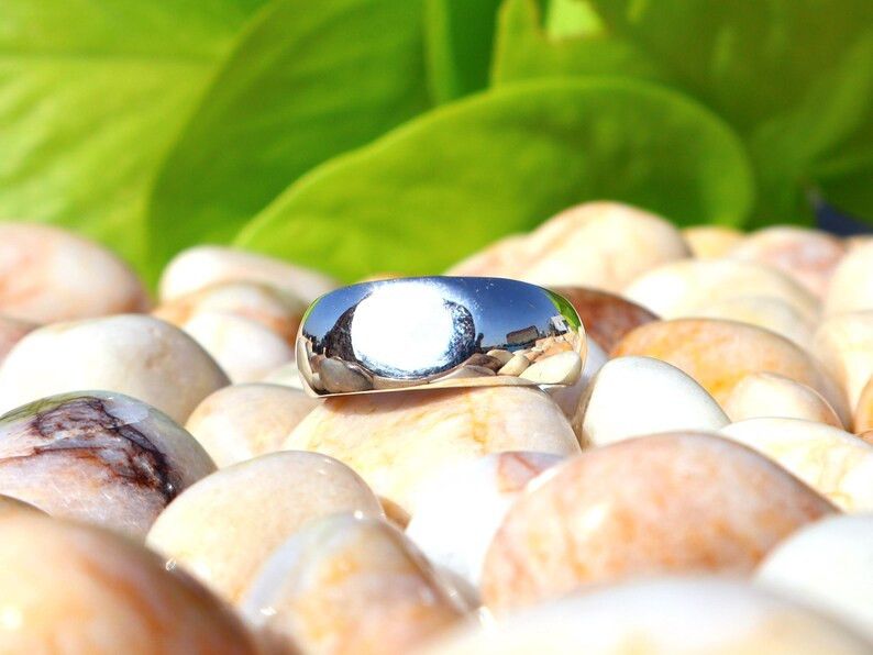 Handmade Band Ring, Sterling Silver Handmade Ring Unisex Gift for Her Size ONE SIZE - 2 Thumbnail