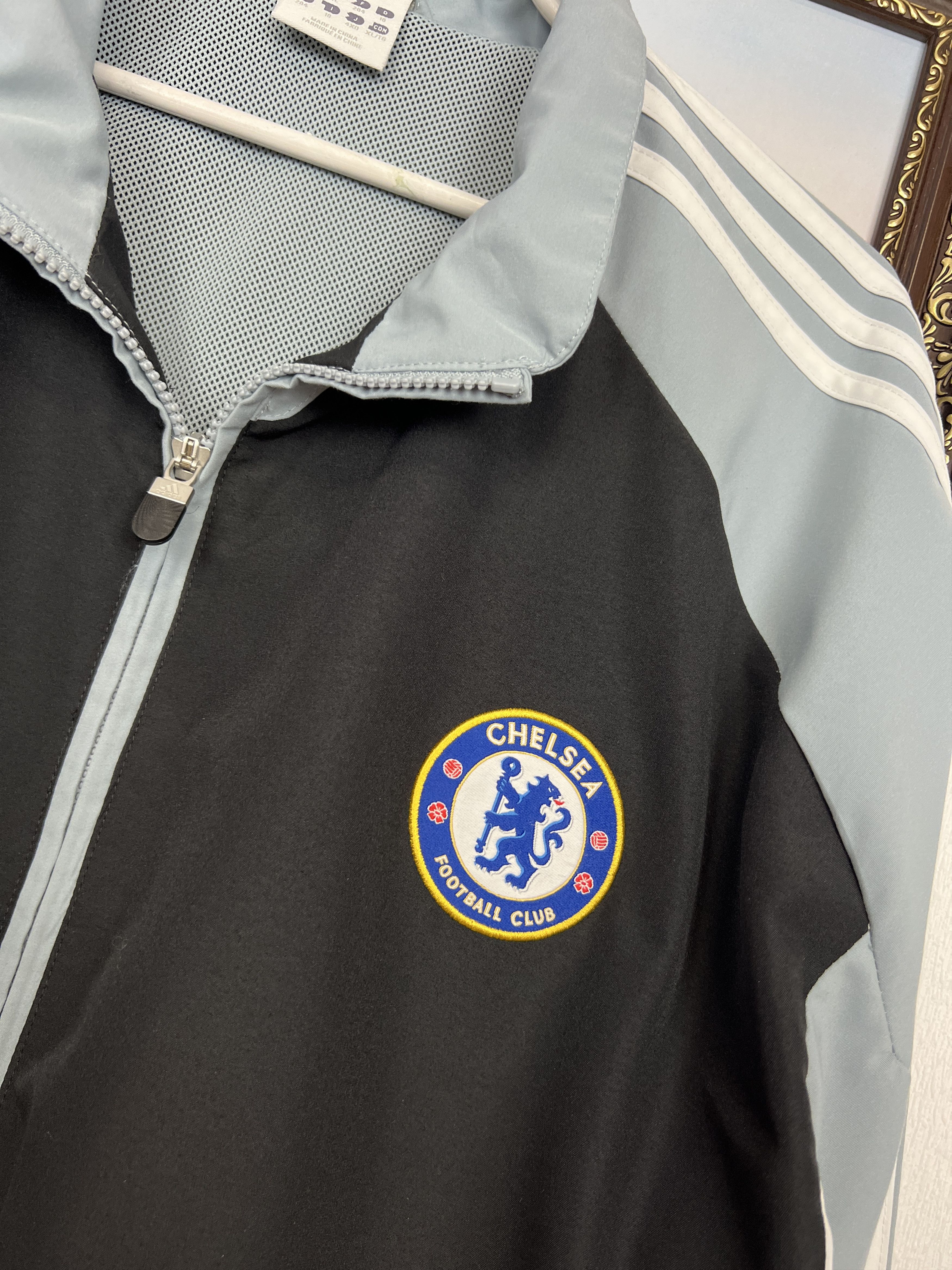 Adidas Vintage Adidas Chelsea Football Jacket Soccer Train Zip Size US XL / EU 56 / 4 - 5 Thumbnail