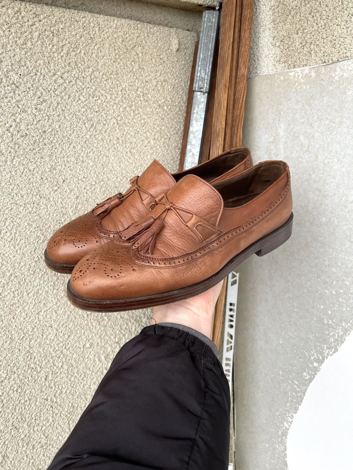 Bally Bally Suisse Leather Tassel Loafers Brogue Size 9.5 Brown Size US 9.5 / EU 42-43 - 8 Thumbnail