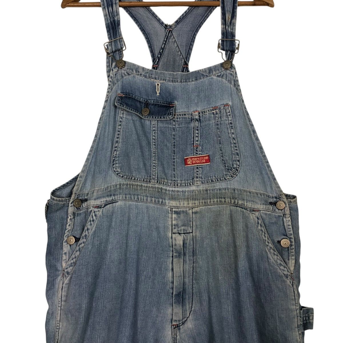 45rpm 🔥VINTAGE CHORE WORK DENIM INDIGO JUMPSUIT 45RPM BONDAGE Size US 38 / EU 54 - 8 Thumbnail