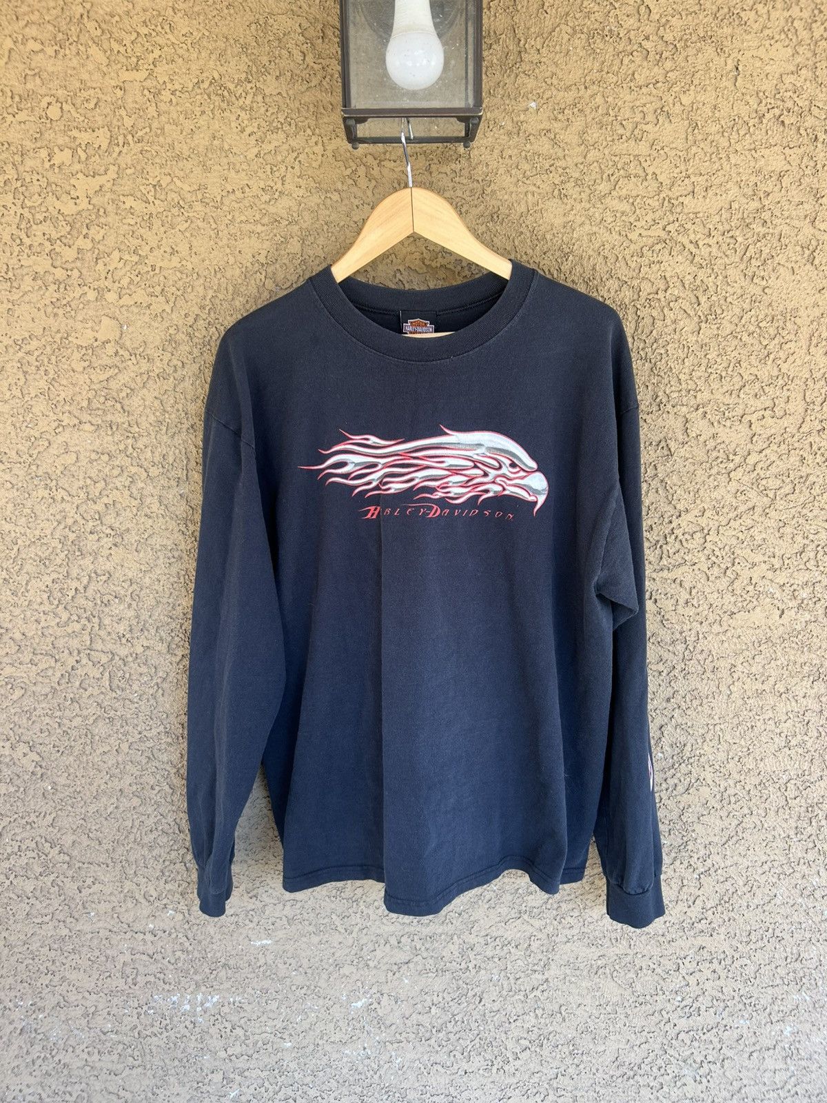 Harley Davidson Vintage Harley Davidson 90s Long Sleeve Shirt Made In USA XL Size US XL / EU 56 / 4 - 5 Thumbnail