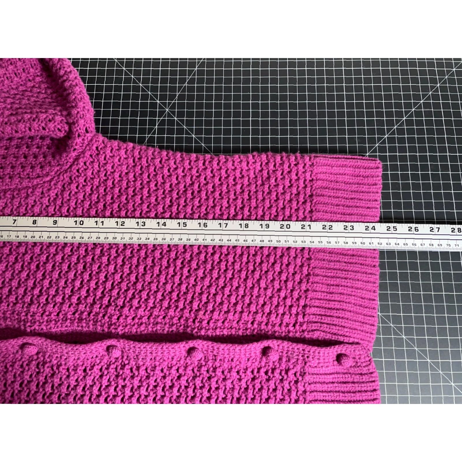 Vintage VINTAGE L.L. Bean Cardigan Sweater Women XL Purple Open Knit Angora Wool Blend Crew Neck Long Sleeve Caridgan Size XL / US 12-14 / IT 48-50 - 6 Thumbnail