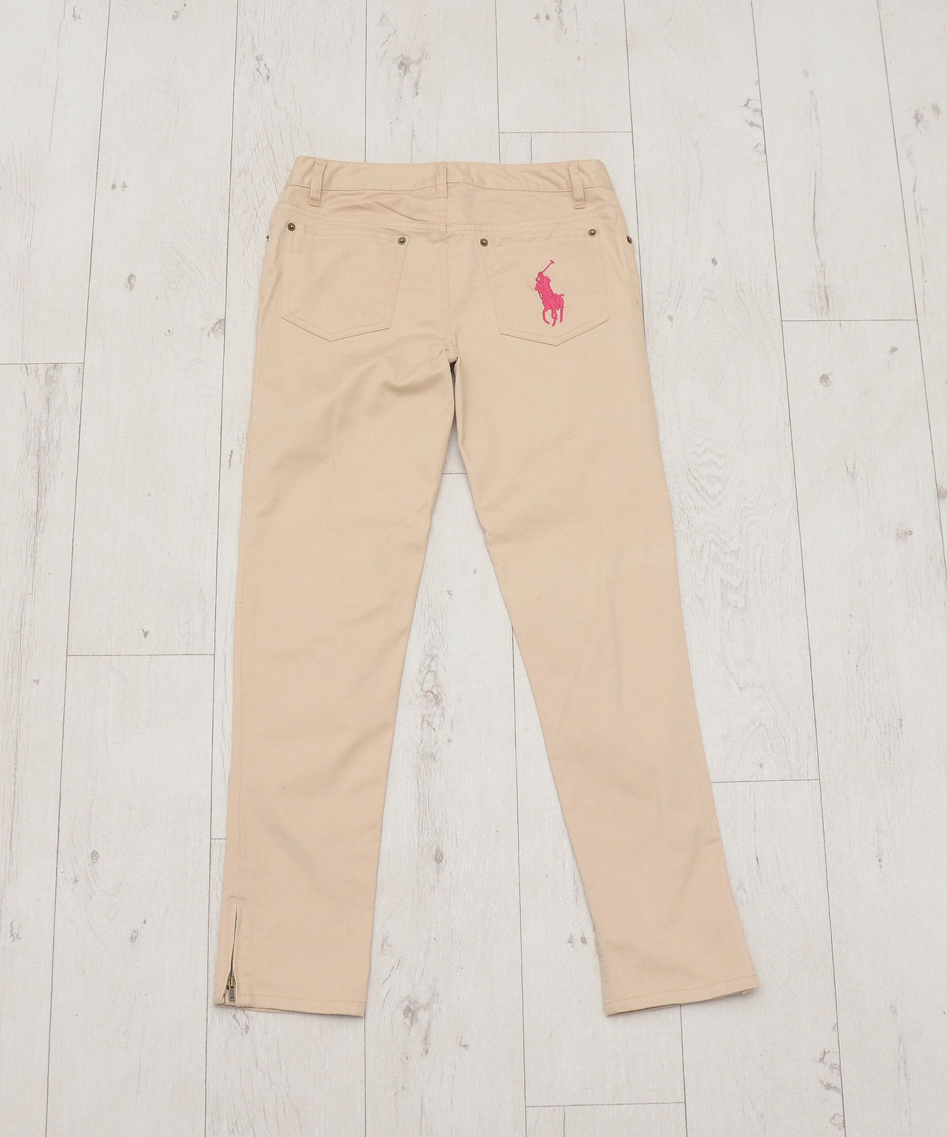 Polo Ralph Lauren × Ralph Lauren Vintage Polo Ralph Lauren Slim Chino Pants Big Pony Pink Size 24" / US 00 / IT 34 - 1 Thumbnail