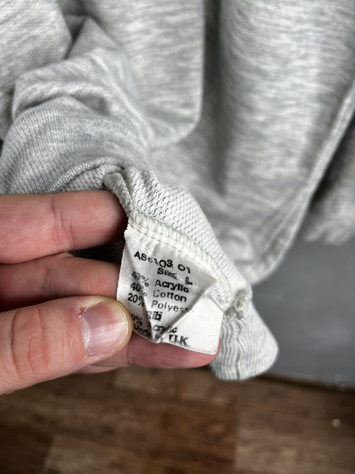 Reebok Vintage 80s Cotton Mix Stone Reebok Sweatshirt - Large Size US L / EU 52-54 / 3 - 11 Thumbnail