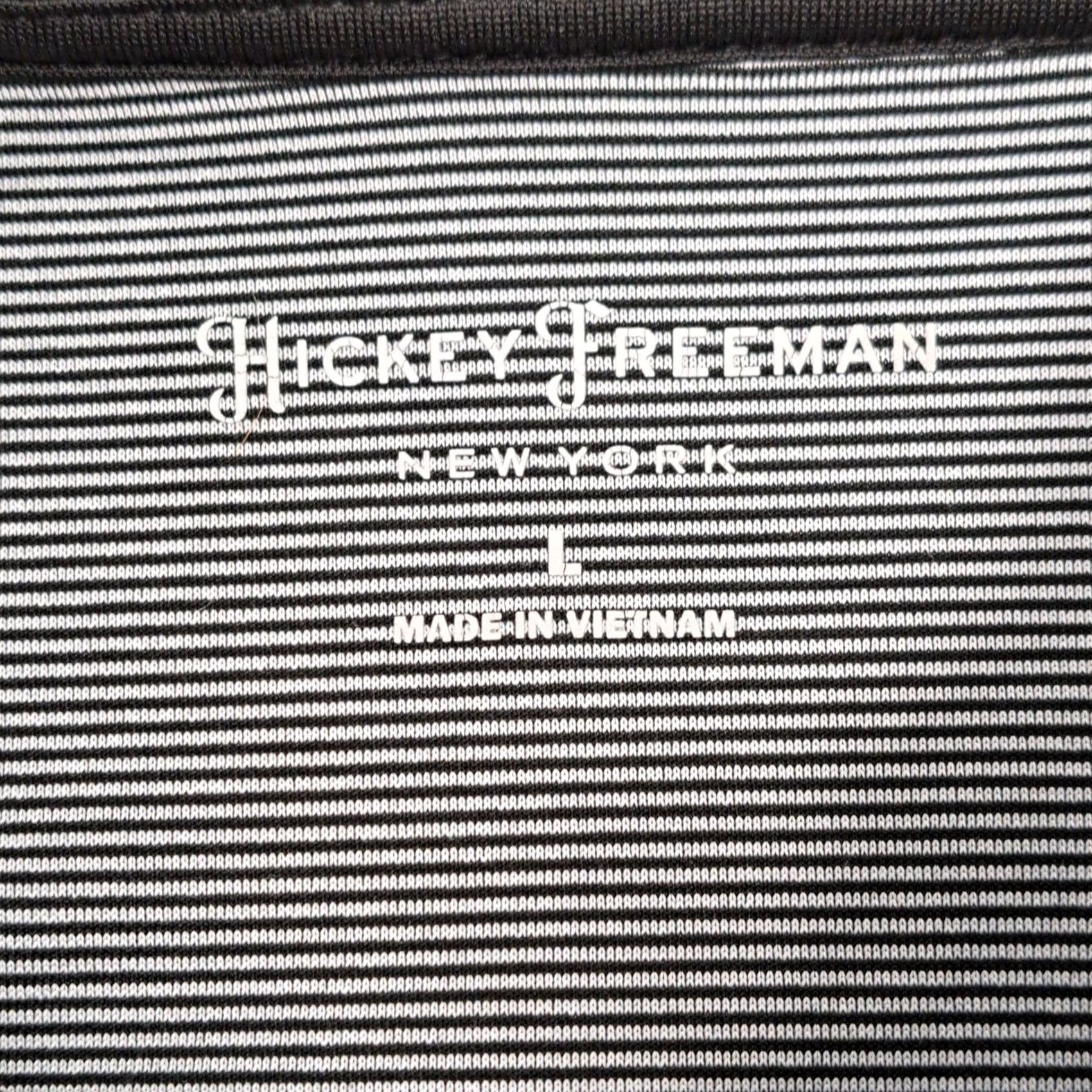 Vintage Hickey Freeman Quarter Zip Pullover Mens L Black Polyester Spandex Stretch Mock Neck Zipper Logo Breathable Lightweight Casual Activewear Golf Travel Size US L / EU 52-54 / 3 - 3 Thumbnail