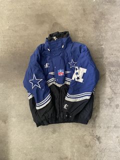 Vintage Nutmeg Dallas Cowboys NFL Jacket 90s Starter Mens Size XL Rare Star
