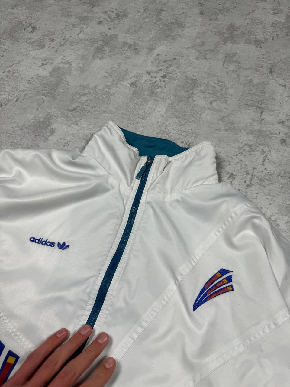 Adidas Vintage 90s ADIDAS Stefan Edberg Track Jacket Full Zip Size US L / EU 52-54 / 3 - 5 Thumbnail