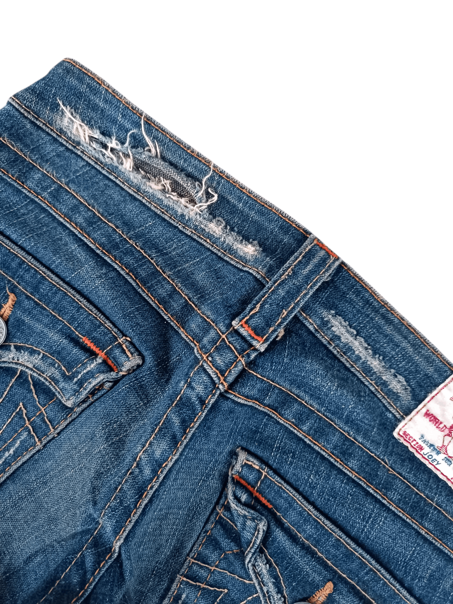 True Religion × Vintage True Religion ひ Joey Flare Distressed Unisex Jeans Size US 28 / EU 44 - 21 Thumbnail