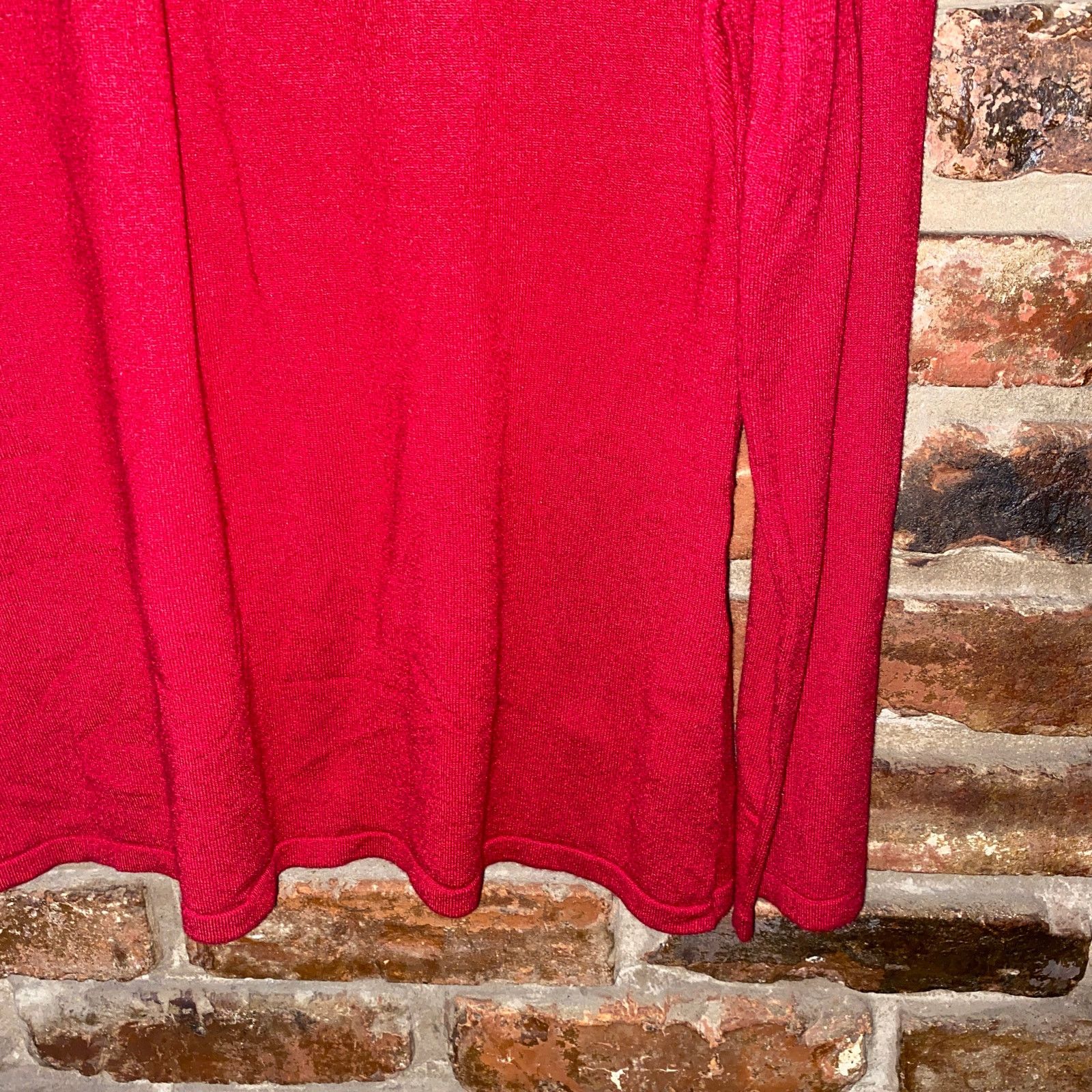 Other Talbots Red Knit V-Neck Pullover Sweater PL Petite Large Size L / US 10 / IT 46 - 3 Thumbnail