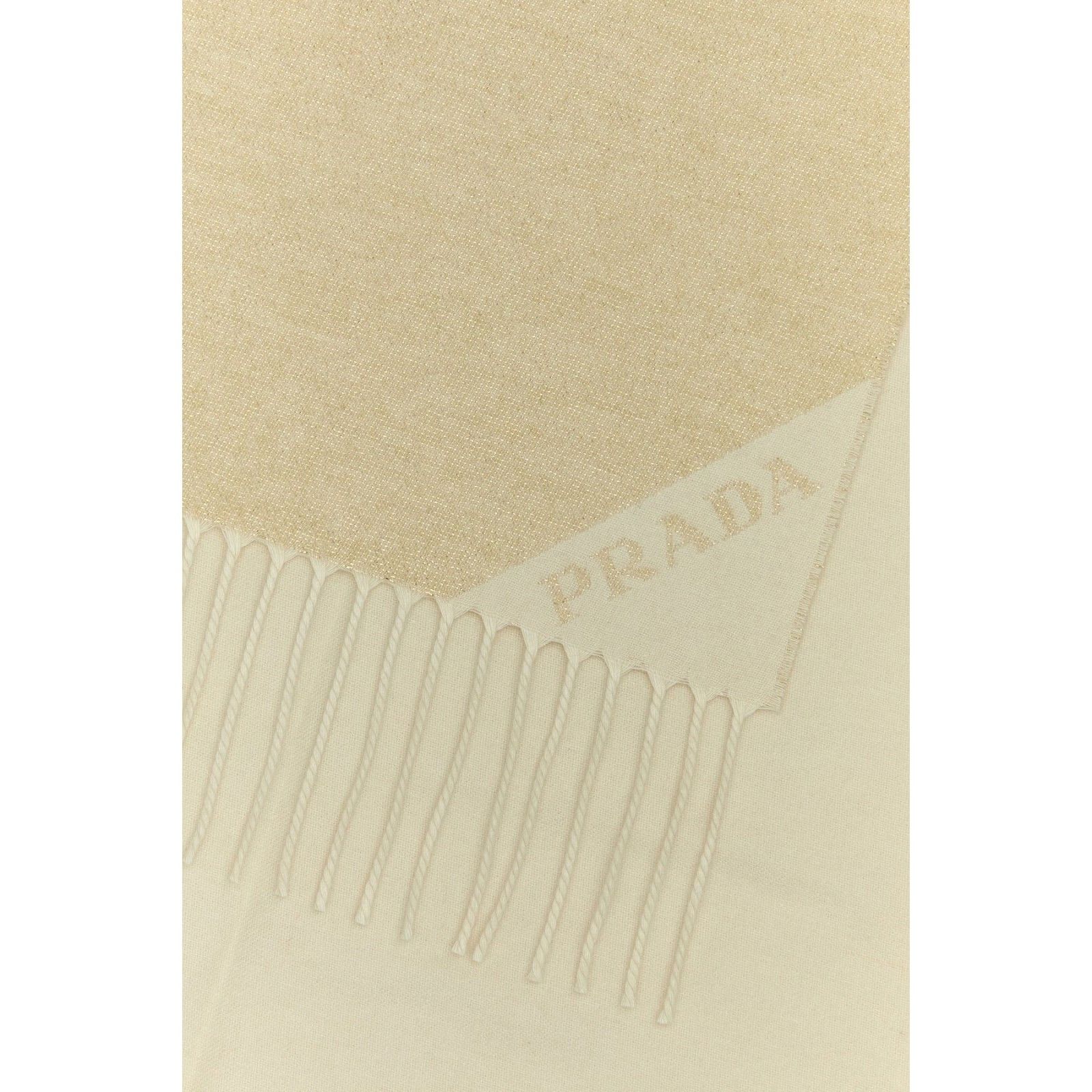 Prada PRADA Sand Silk Blend Scarf Sand Scarf New & Authentic Size ONE SIZE - 2 Thumbnail