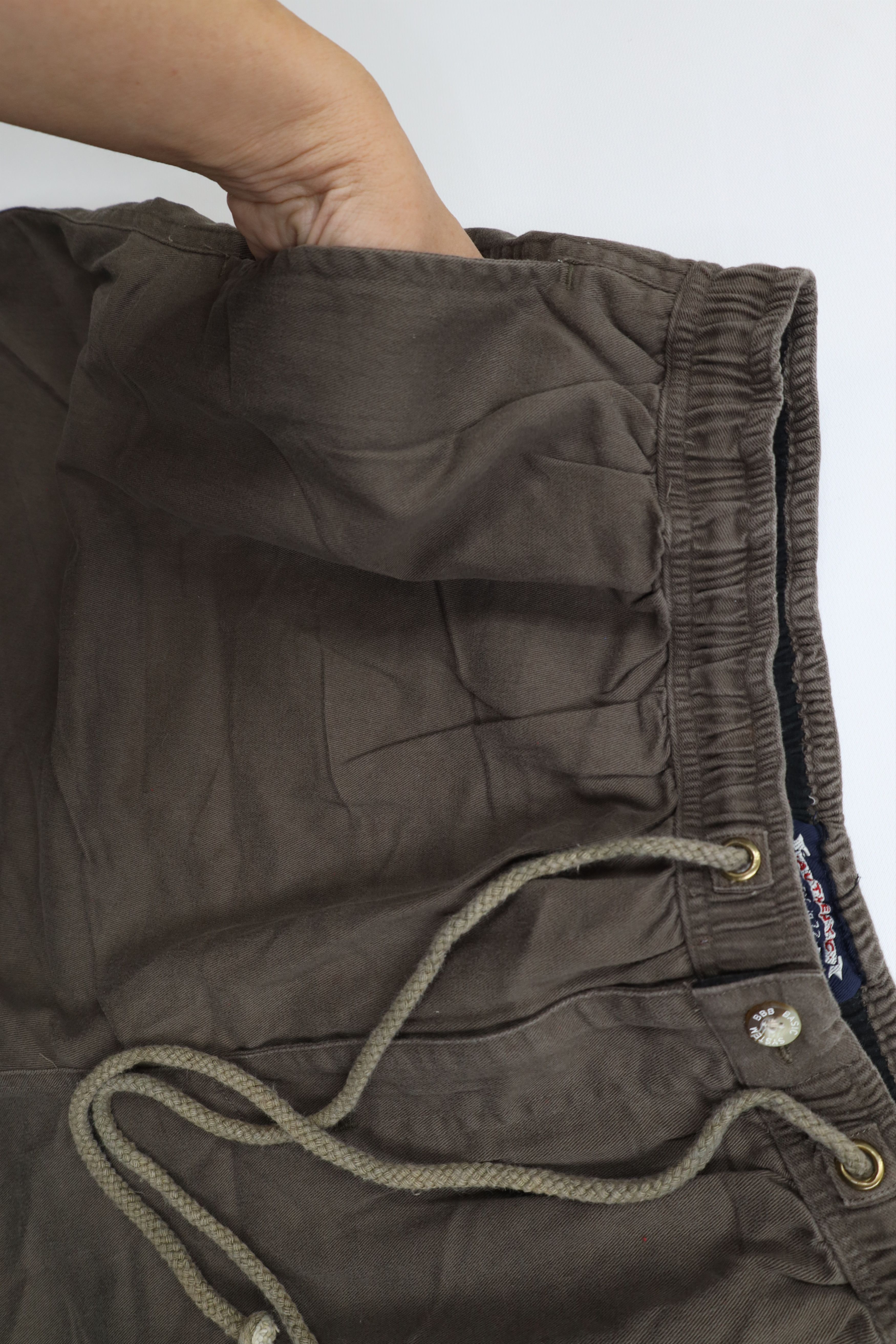 Vintage Vintage 90s Streetwear Blank Above Knee Shorts Green Cotton Size US 36 / EU 52 - 7 Thumbnail