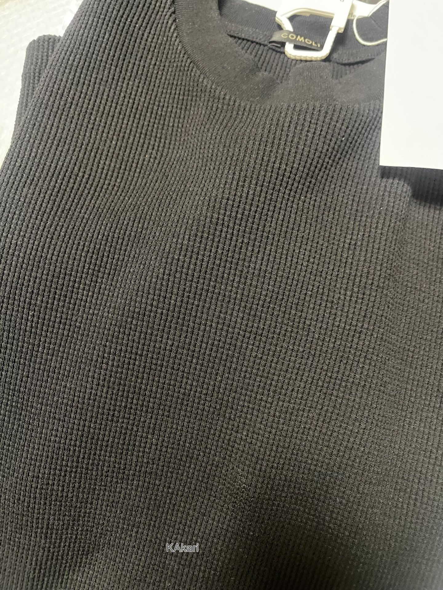 Comoli Comoli 26SS Black Waffle Knit Size US L / EU 52-54 / 3 - 4 Thumbnail