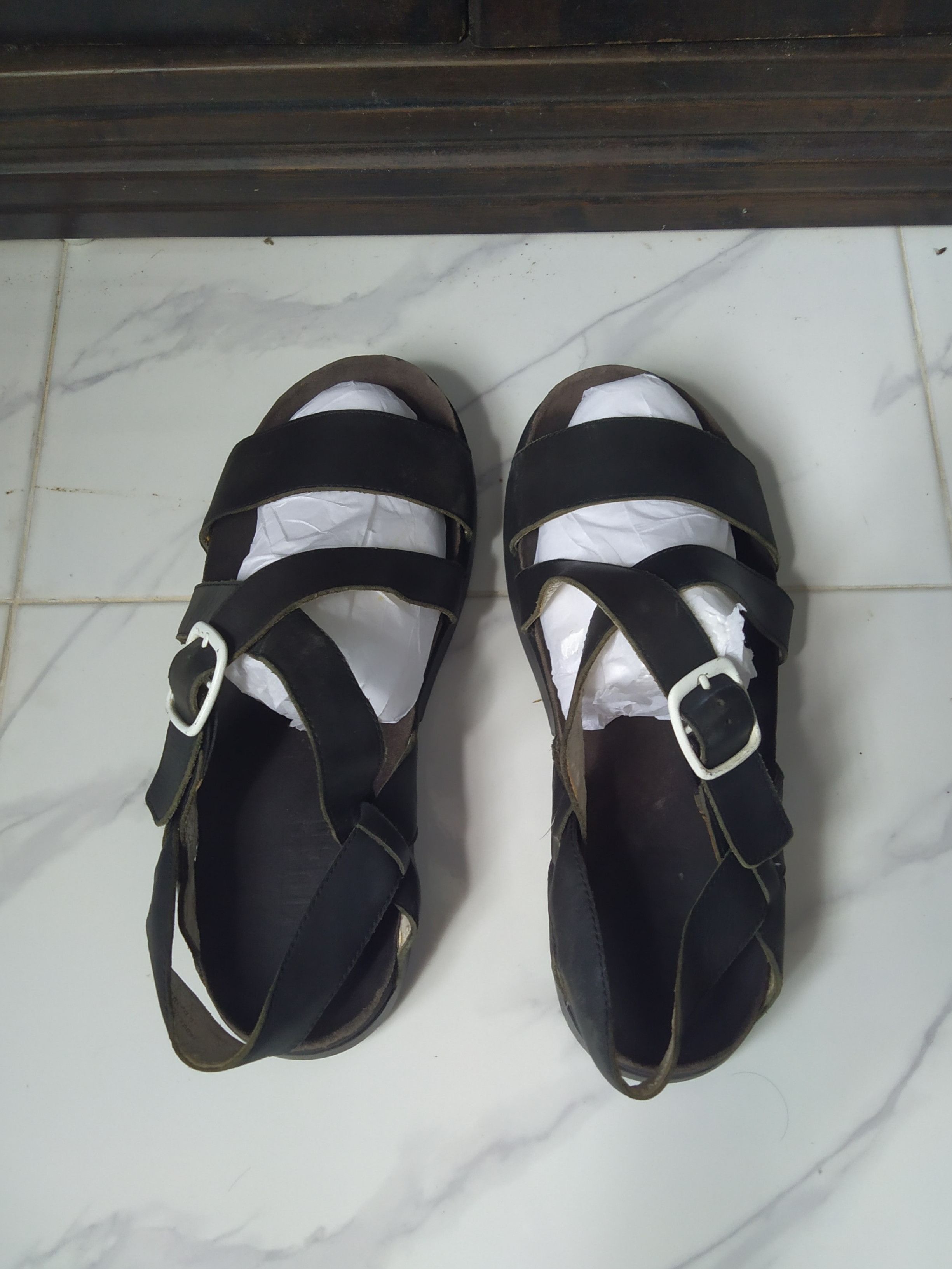 Camper CAMPER Pelotas Black Leather Sandals Size US 9.5 / EU 42-43 - 4 Thumbnail