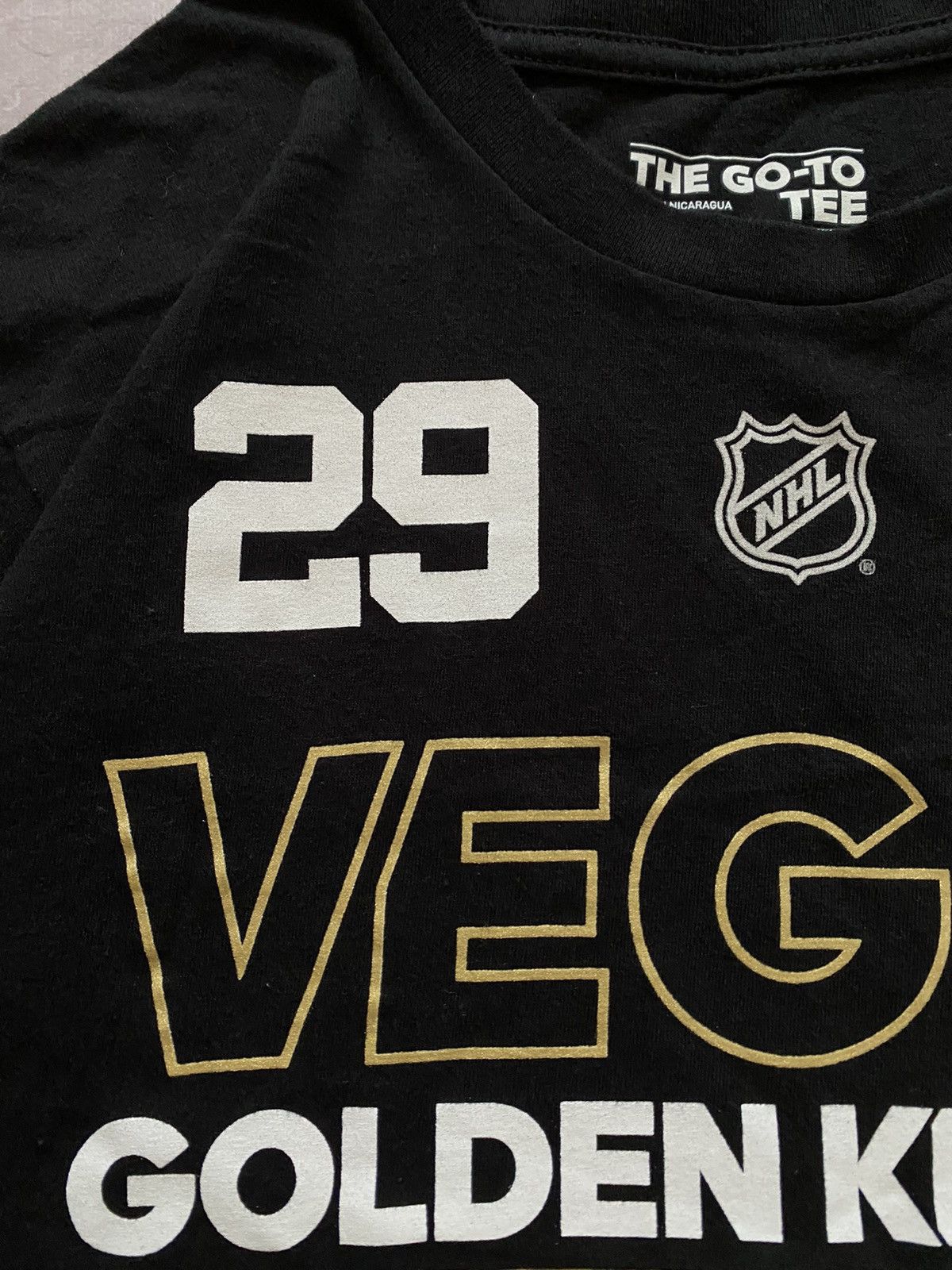 Adidas × Vintage Adidas NHL Las Vegas Golden Knights Fluery #29 T- Shirt Size US M / EU 48-50 / 2 - 8 Thumbnail