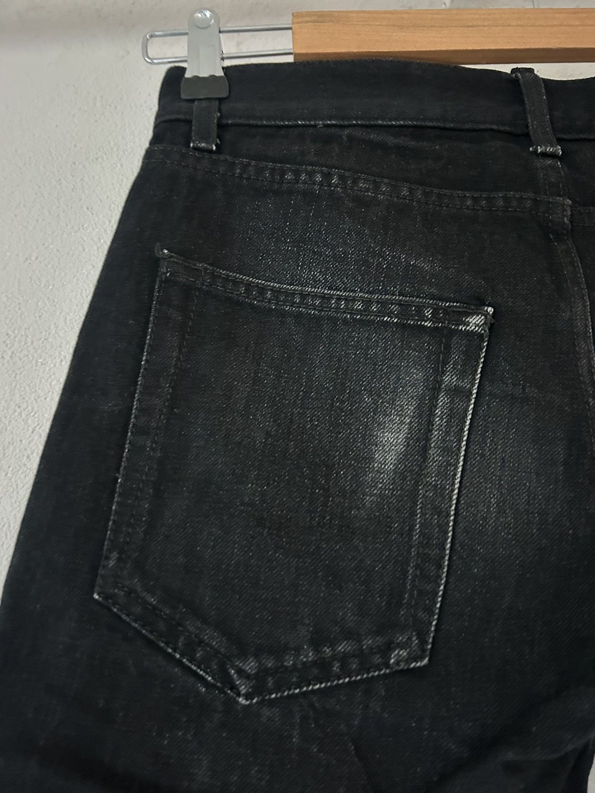 Saint Laurent Paris Saint Laurent D14 M/SL-LW Black Denim Cut-Off Shorts Size US 28 / EU 44 - 10 Thumbnail