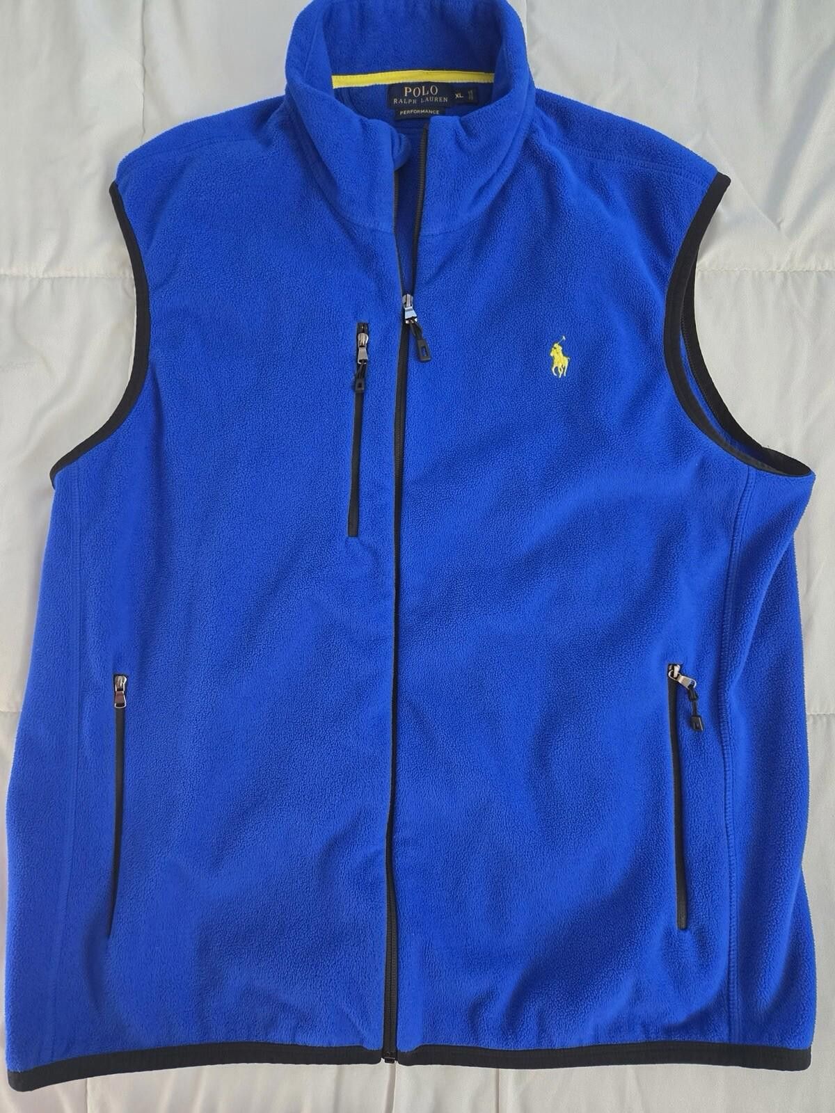 Polo Ralph Lauren Polo Ralph Lauren Performance Fleece Vest Mens XL Blue Size US XL / EU 56 / 4 - 1 Thumbnail
