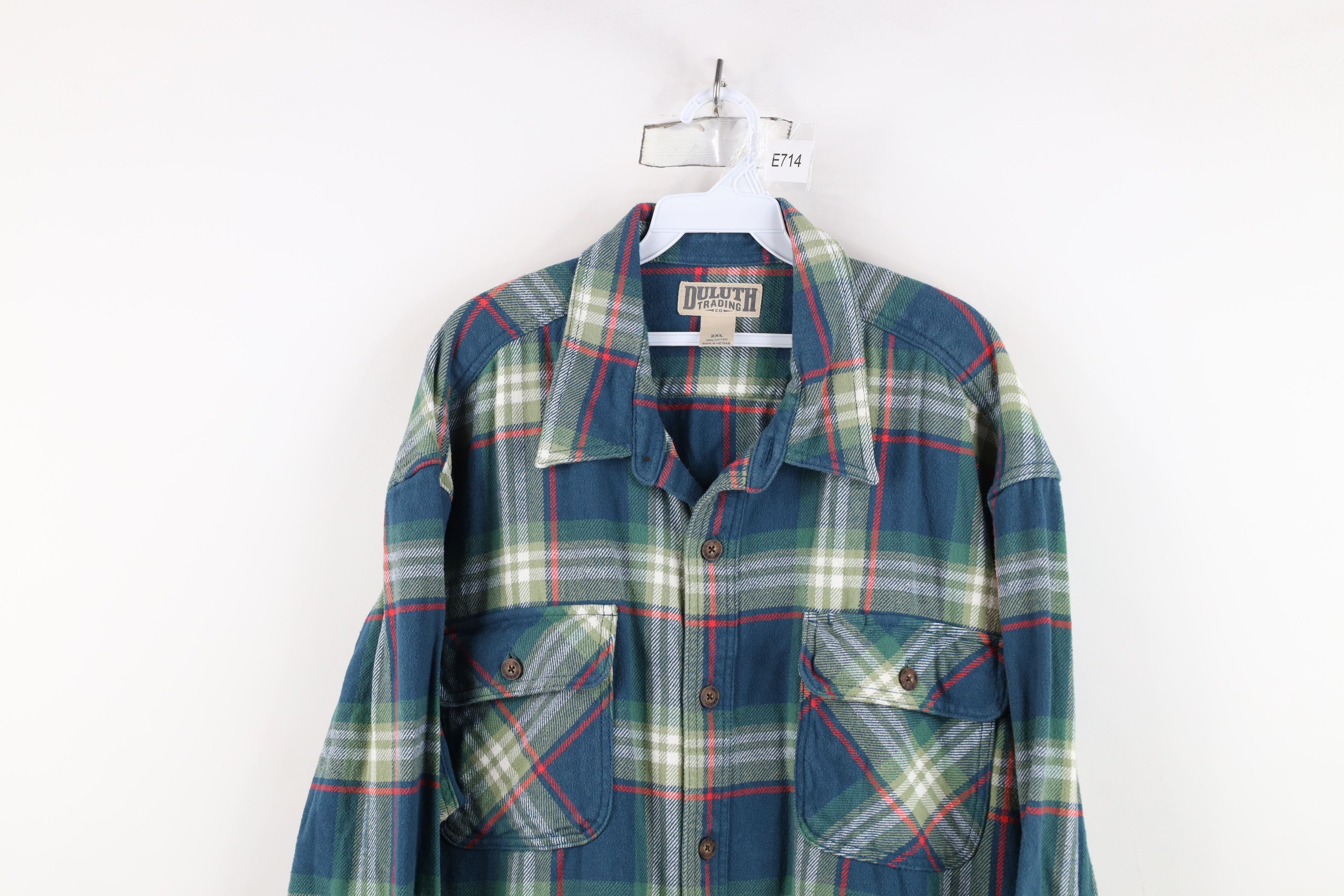 Duluth Trading Company Duluth Trading Co Double Pocket Flannel Button Shirt Plaid Size US XXL / EU 58 / 5 - 2 Thumbnail