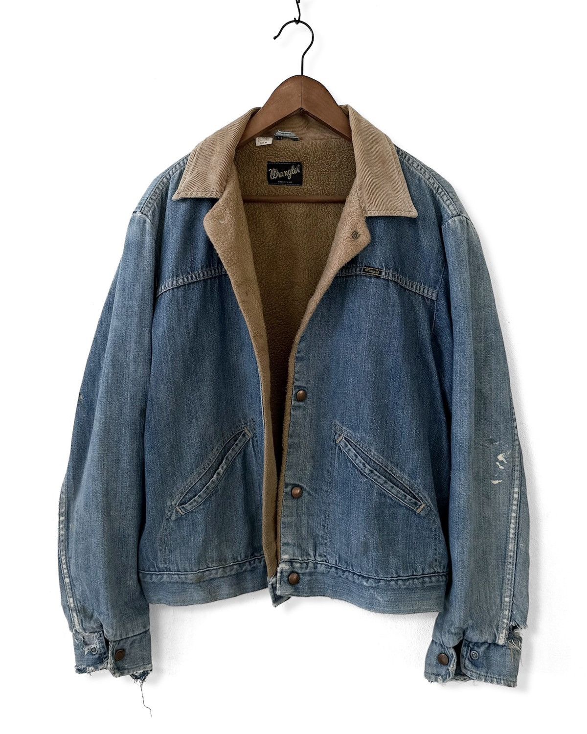 Wrangler VINTAGE 70s Wrangler Trucker Jacket Size US L / EU 52-54 / 3 - 1 Thumbnail