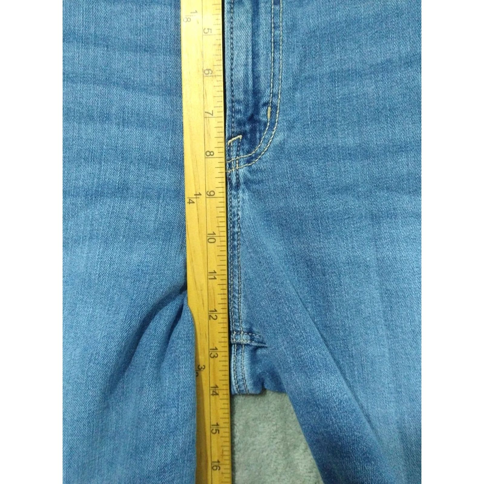 American Eagle Outfitters American Eagle Jeans Womens 12 Long Blue Denim Baggy Wide Leg Super High Rise 90s Size 34" / US 12 / IT 48 - 4 Thumbnail