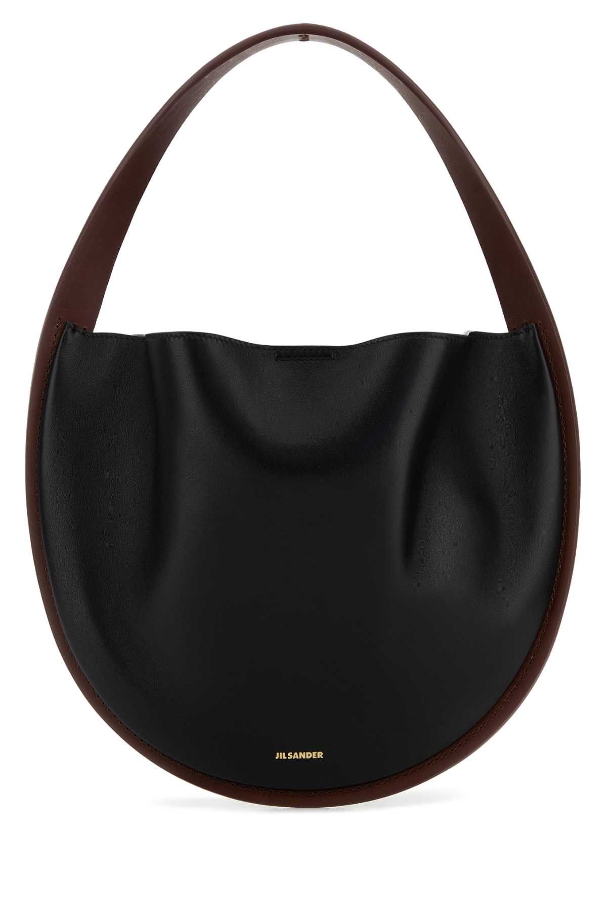 Jil Sander Black Leather Pivot Shoulder Bag Size ONE SIZE - 1 Thumbnail