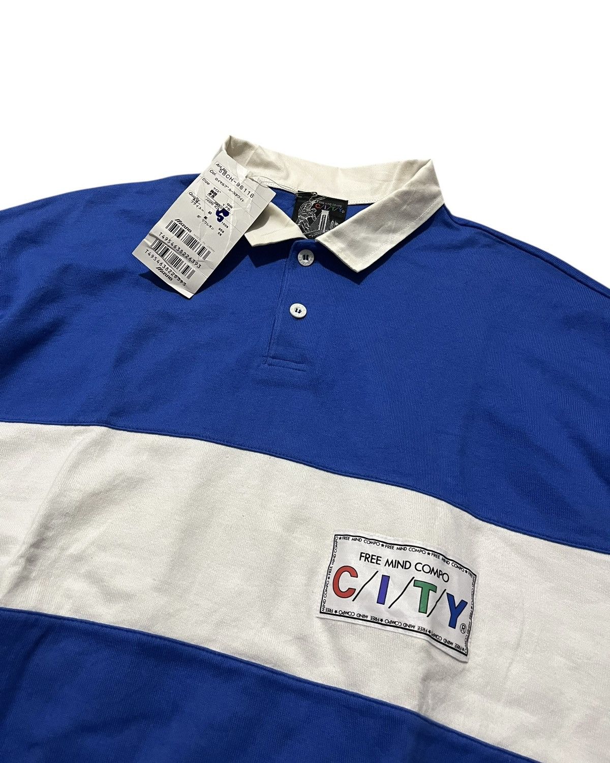 Japanese Brand 1990s FMC CITY by MIZUNO BLOUSON RUGBY SHIRT Size US M / EU 48-50 / 2 - 7 Thumbnail