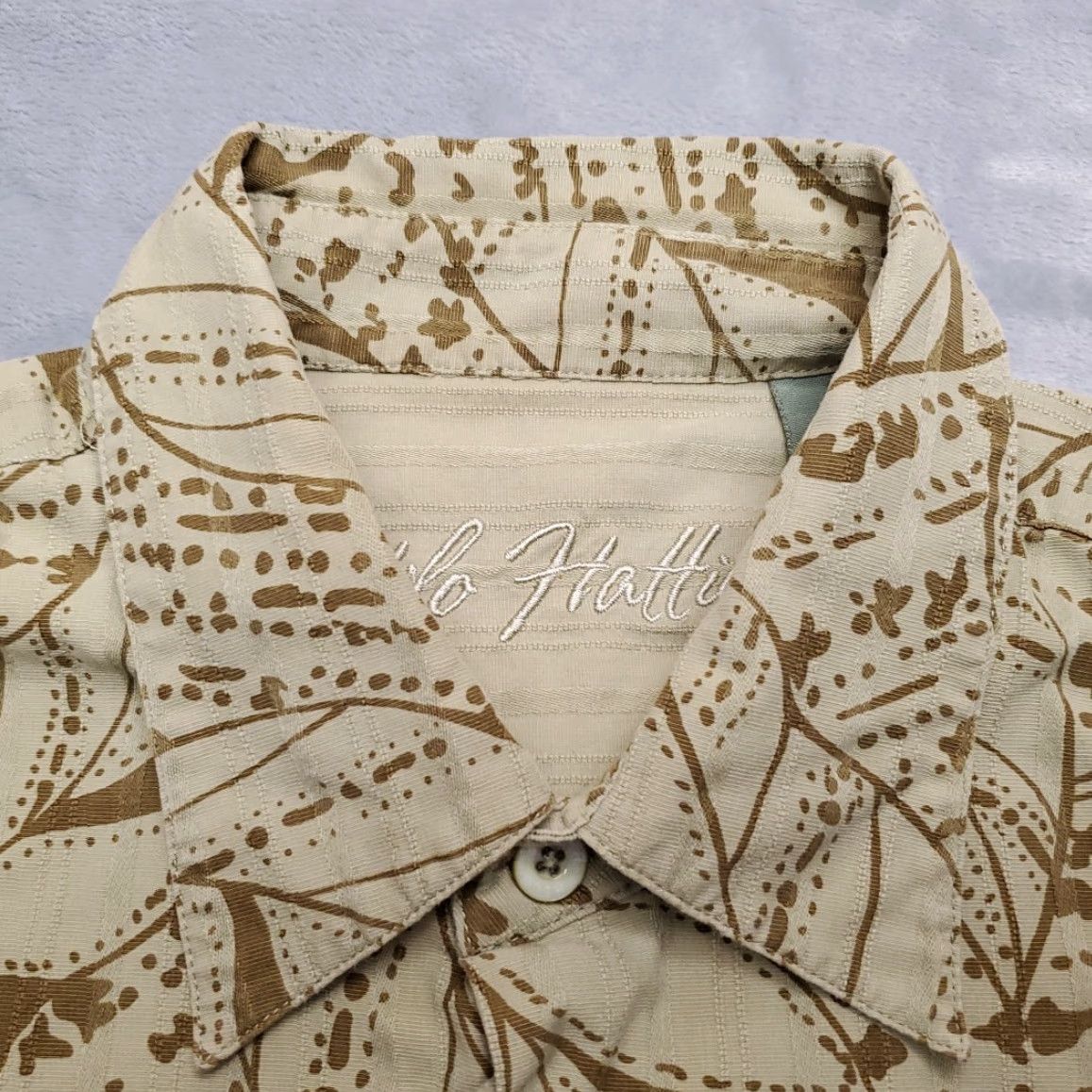 Hilo Hattie Hilo Hattie Shirt Men L Green Floral Silk Blend Hawaiian Button Short Sleeve Size US L / EU 52-54 / 3 - 4 Thumbnail