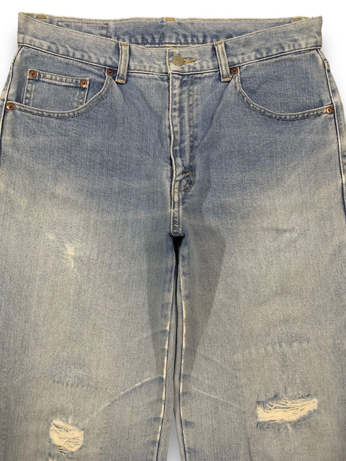 Japanese Brand Vintage Japanese Brand Roadace Baggy Distressed Jeans Size US 32 / EU 48 - 3 Thumbnail