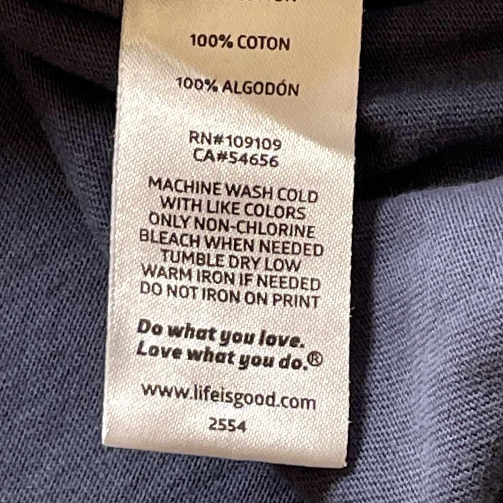 Life is Good Life Is Good Crusher T-Shirt Women's XL “Life Is Good Beer Happy” V-neck Blue Short Sleeve 100% Cotton Knit Vintage No N/A Size XL / US 12-14 / IT 48-50 - 6 Thumbnail