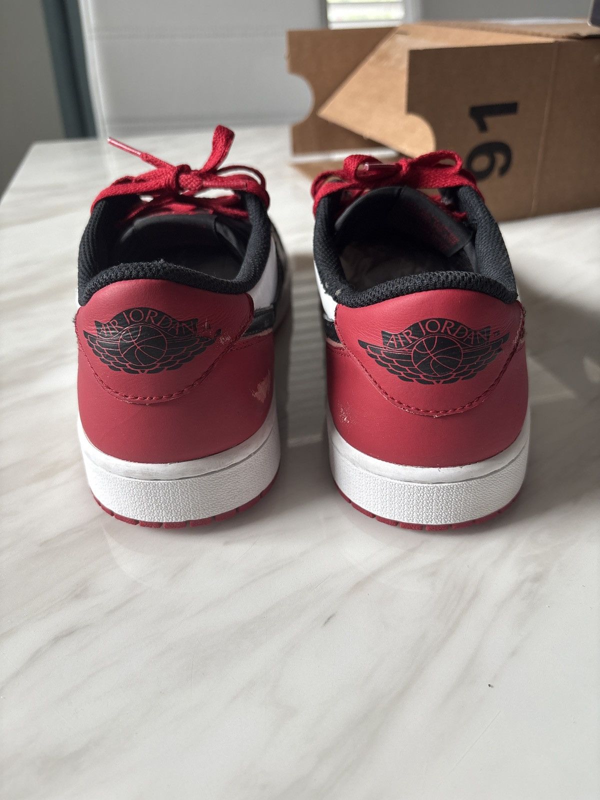 Jordan Brand Jordan 1 Retro Low OG Black Toe Size US 9 / EU 42 - 5 Thumbnail