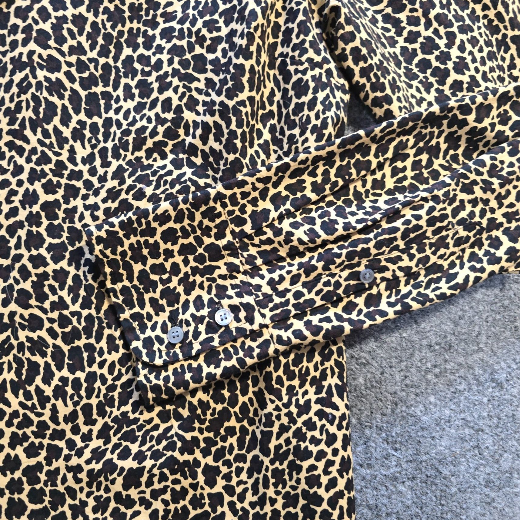 J.Crew J.CREW Blouse Women 12 Brown Black Leopard Button Up Long Sleeve Casual Career Slim Fit Size XL / US 12-14 / IT 48-50 - 4 Thumbnail