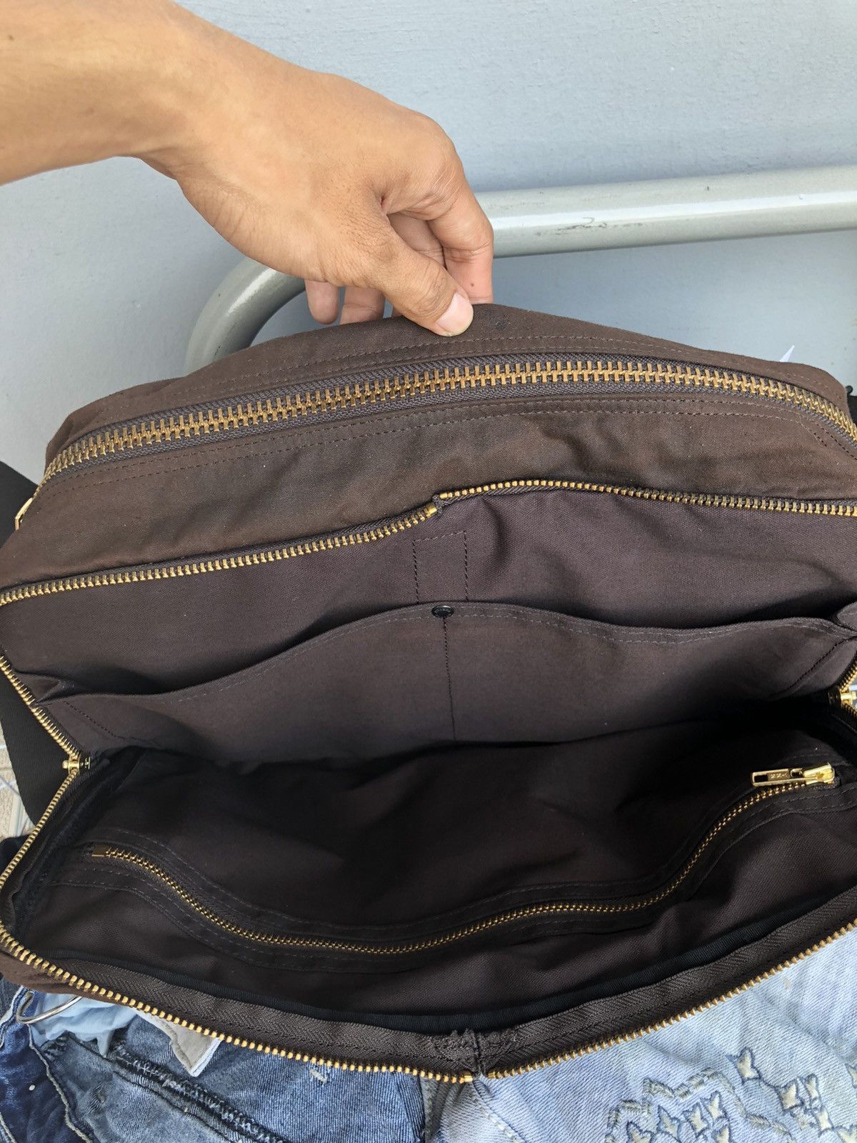 Porter Porter Double Shoulder Brown Bag Size ONE SIZE - 7 Thumbnail