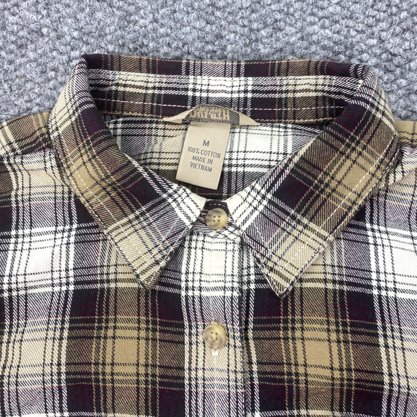 Duluth Trading Company Duluth Trading Co Shirt Mens Medium Brown Plaid Flannel Button Down Long Sleeve Size US M / EU 48-50 / 2 - 4 Thumbnail