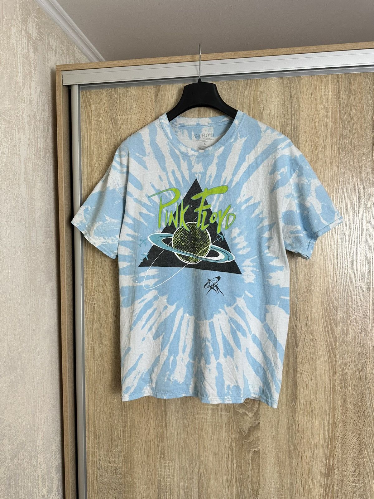 Pink Floyd 🔥 Pink Floyd Tie Dye The Wall Dark Side Moon Vintage T Shirt Size US L / EU 52-54 / 3 - 1 Thumbnail