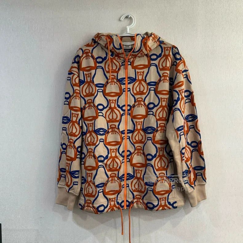 Hermes Hermes 23ss Stirrup Fantasy Print Hooded Sweatshirt Size XXS / US 00 / IT 34 - 1 Thumbnail