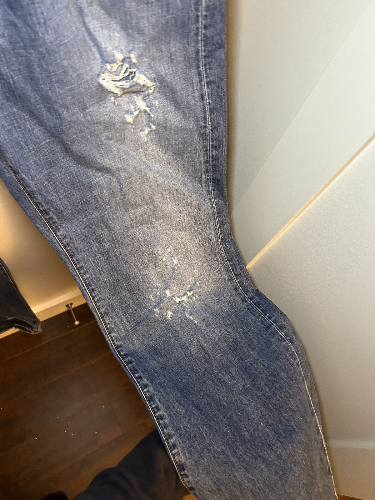 Guess Vintage Guess Jeans USA distressed bootcut jeans Size US 33 - 10 Thumbnail