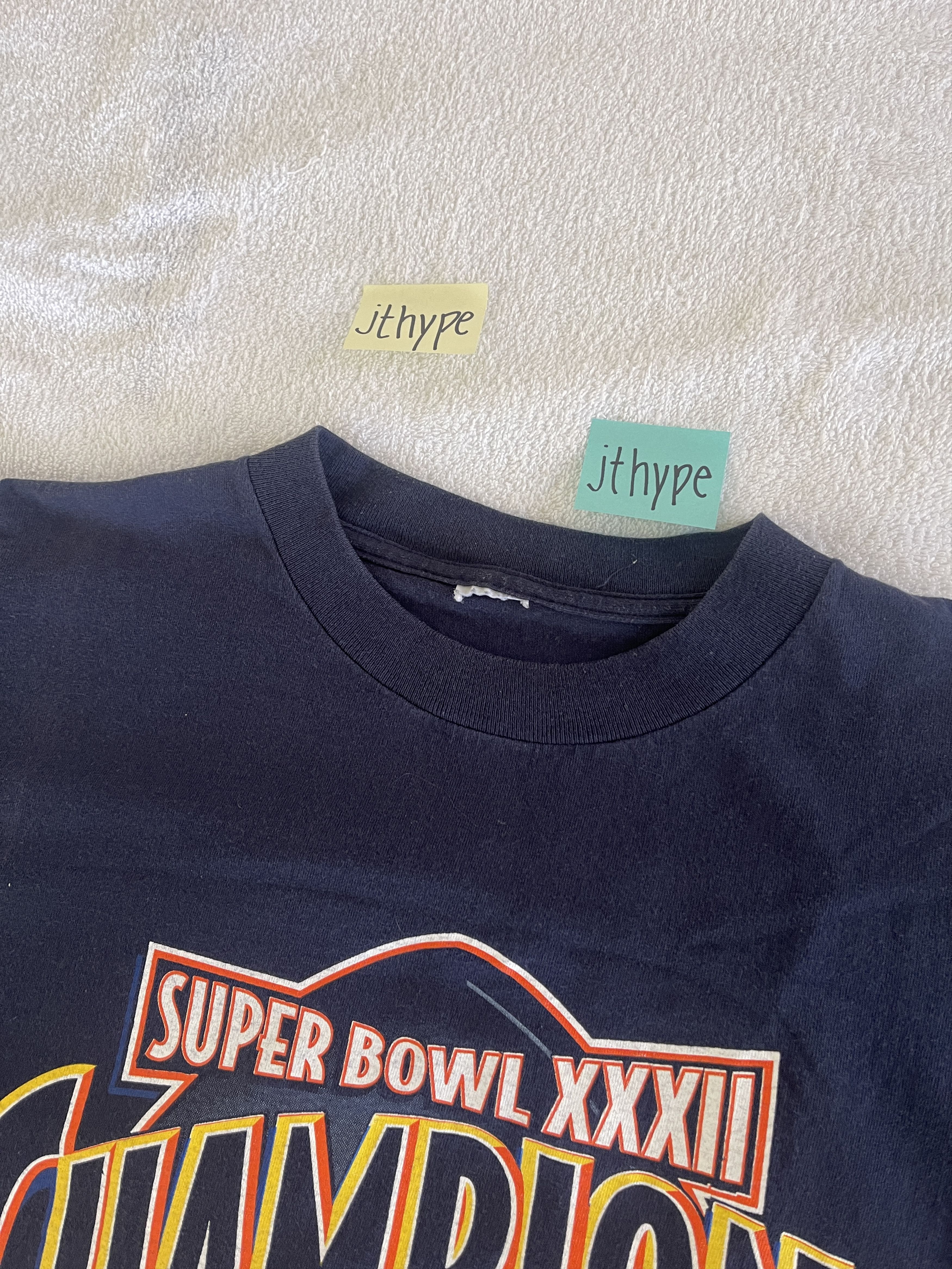 NFL × Vintage Vintage Denver Broncos Super Bowl XXXII Tee Size US L / EU 52-54 / 3 - 5 Thumbnail