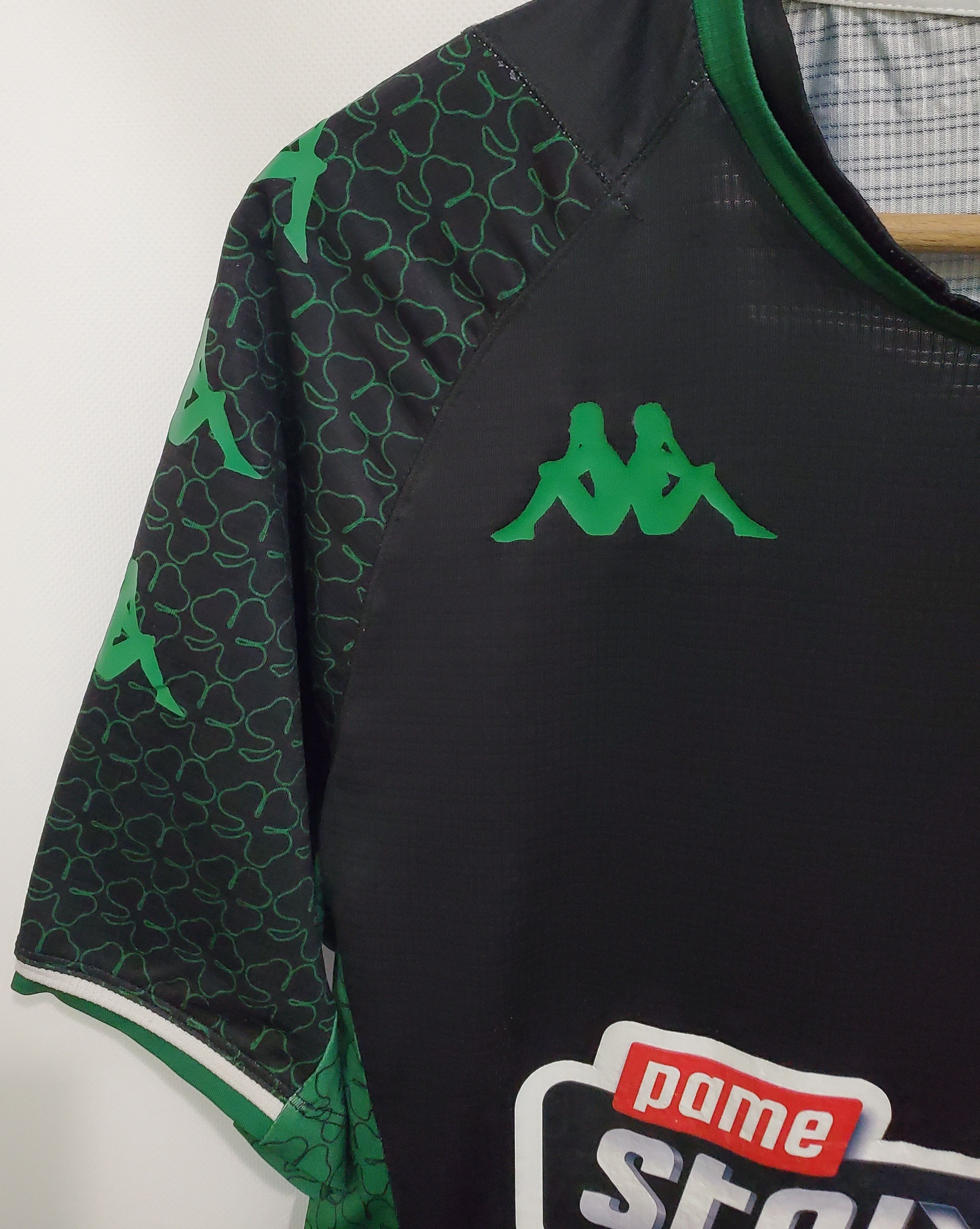 Kappa Panathinaikos B 2021-22 Away soccer jersey size M Size US M / EU 48-50 / 2 - 3 Thumbnail