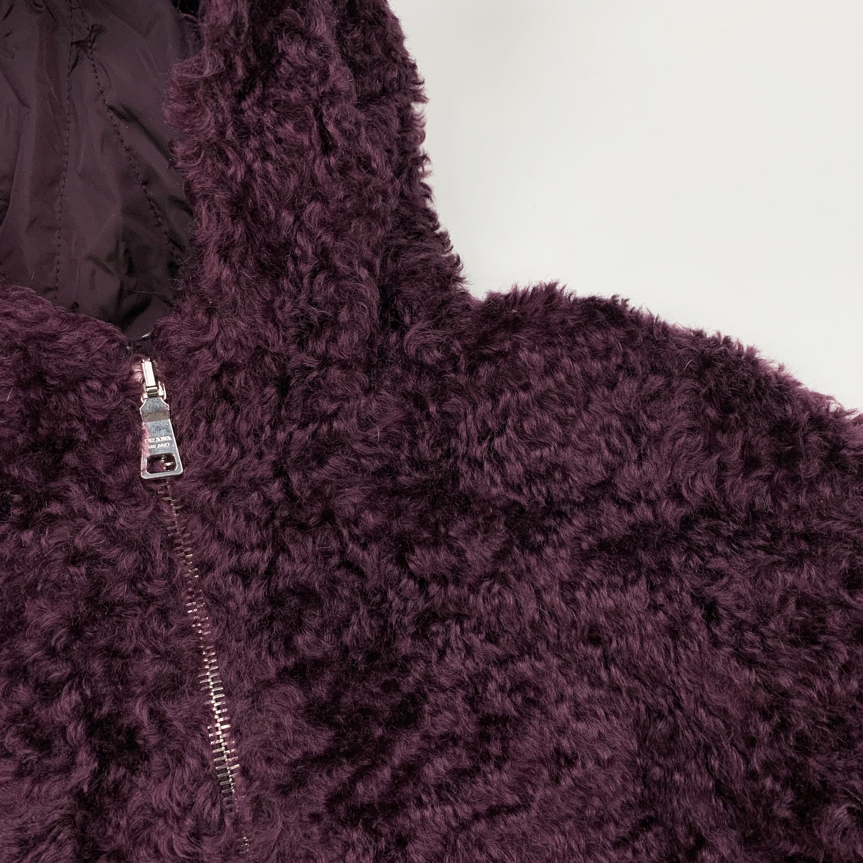 Prada F/W 2008 Mohair Fur Jacket / Shearling Bomber Size XS / US 0-2 / IT 36-38 - 4 Thumbnail