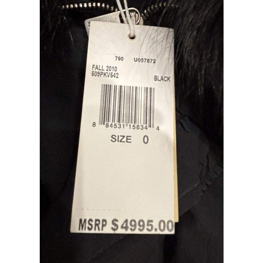 Michael Kors *R37 MICHAEL KORS Women's Faux Fur Winter Coat Black Size 0 Size XS / US 0-2 / IT 36-38 - 6 Thumbnail