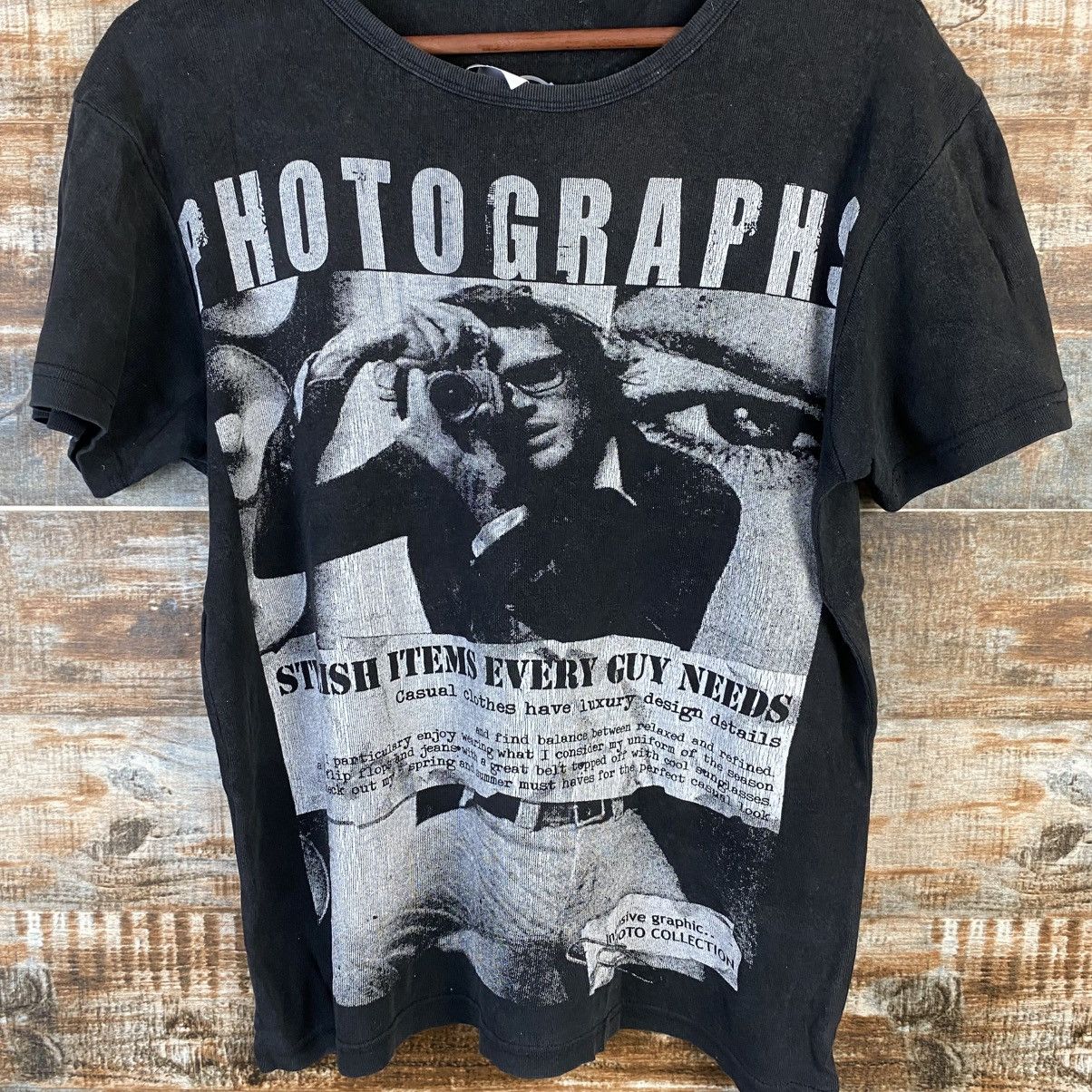 Vintage DL Japanese Brand Black T-Shirt #C1182 Size M / US 6-8 / IT 42-44 - 5 Thumbnail