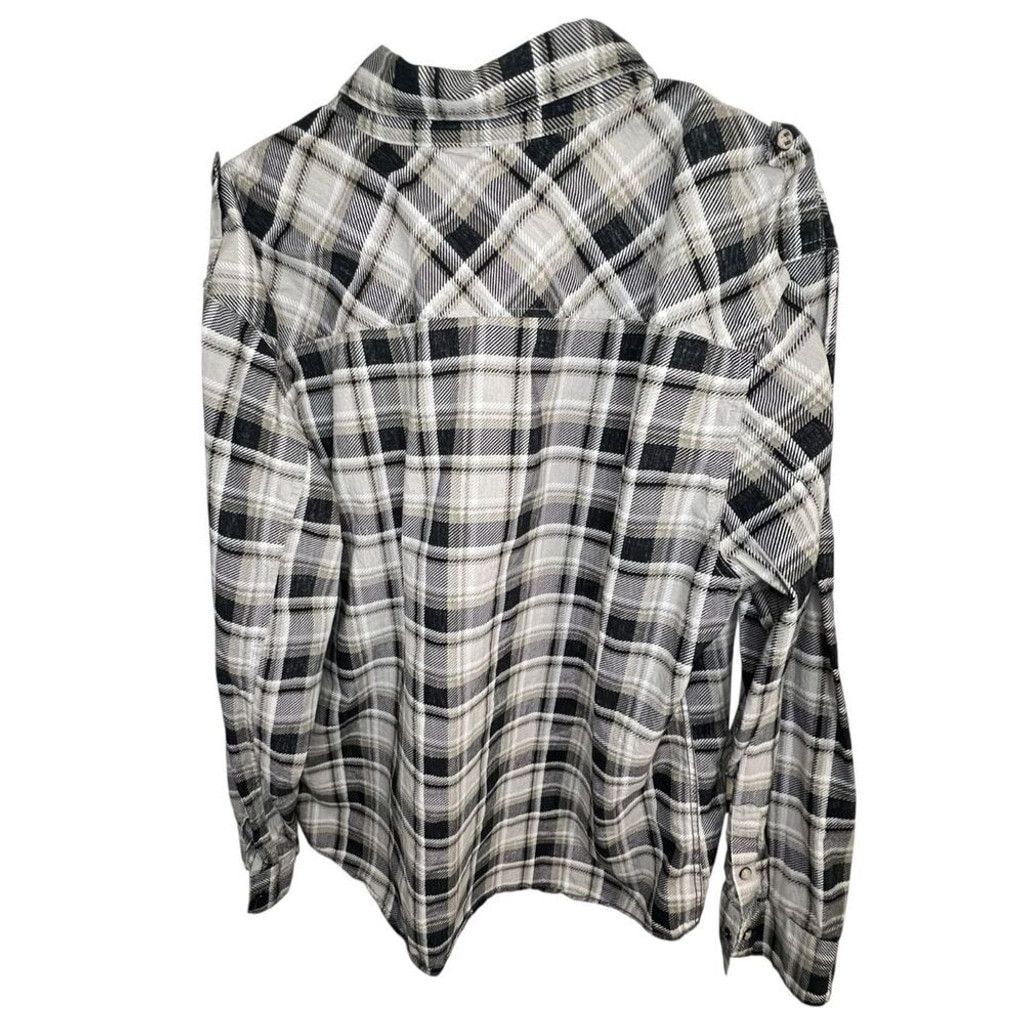 Harley Davidson Harley Davidson Plaid Pearl Button Up Long Sleeve Shirt Size US XXL / EU 58 / 5 - 7 Thumbnail