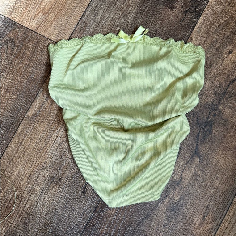 Shein SHEIN Lace Trim Tube Tops - Black and Light Green Size S / US 4 / IT 40 - 10 Thumbnail